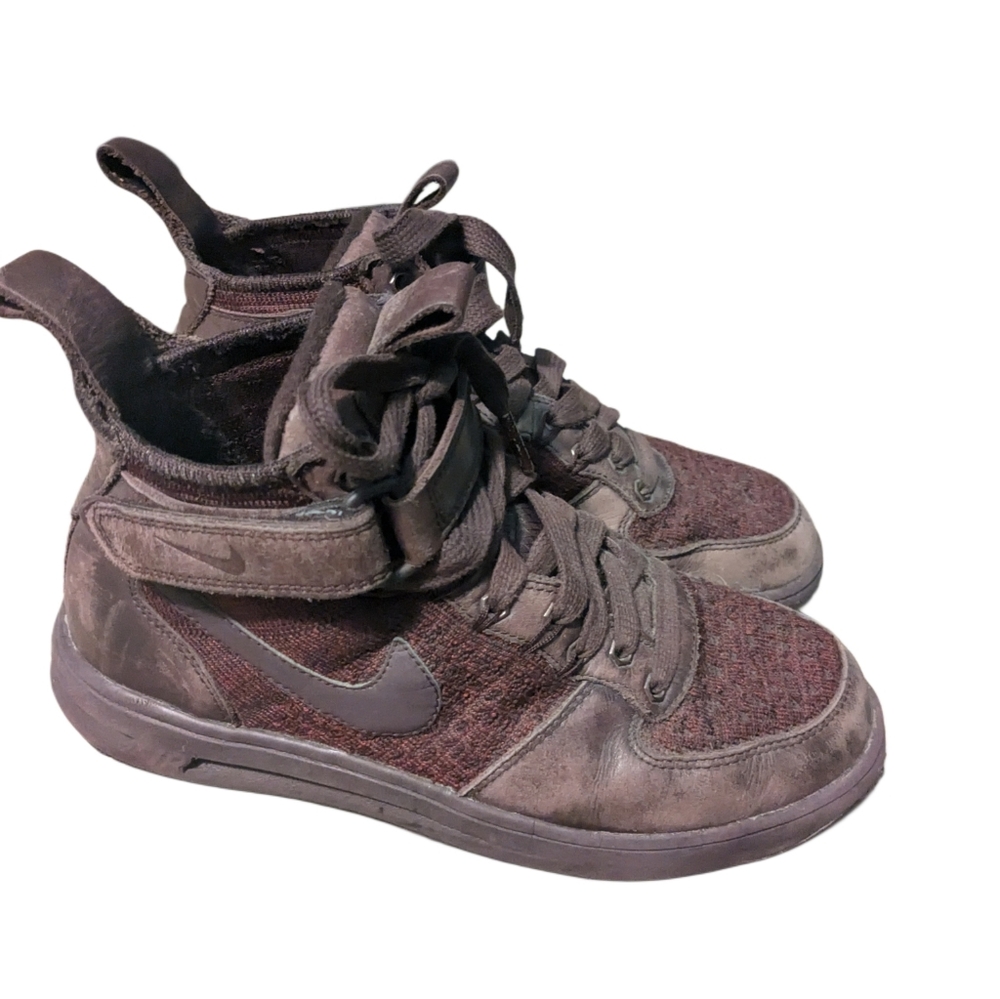 Nike Lunar Air Force Vo2 Burgundy Flyknit Work Boot High-Top